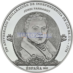 Испания 10 евро 2025 Джордж Фаррагут