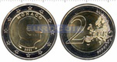 Монако 2 евро 2023 Альберт II