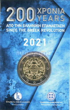 Греция 2 евро 2021 Греческая независимость BU