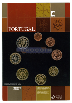 Португалия набор евро 2007 (8 монет)