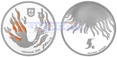 Португалия 5 евро 2025 Феникс PROOF