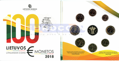 Литва набор евро 2018 BU (9 монет)