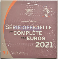 Франция набор евро 2021 BU (8 монет)
