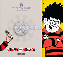 Великобритания 50 пенсов 2026 Комикс «Деннис-угроза»