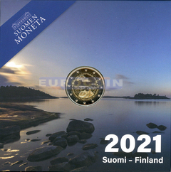 Финляндия 2 евро 2021 Аландские острова PROOF