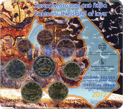 Греция набор евро 2012 BU (8 монет)