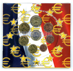 Франция набор евро 2004 BU (8 монет) 