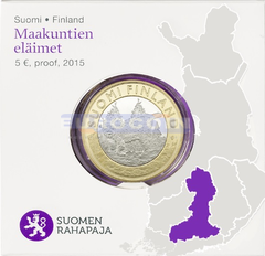 Финляндия 5 евро 2015 Хяме VIII PROOF