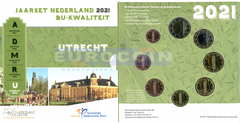 Нидерланды набор евро 2021 BU (8 монет)