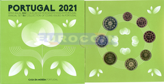 Португалия набор евро 2021 BU (8 монет)