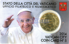 Ватикан 50 центов 2014 BU
