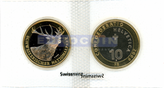 Швейцария 10 франков 2009 Олень