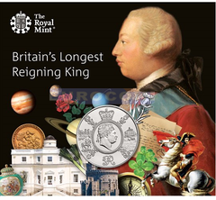 Великобритания 5 фунтов 2020 Георг III