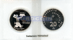 Швейцария 20 франков 2012 Глоби