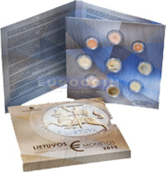 Литва набор евро 2015 PROOF (8 монет) 