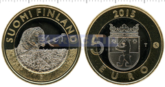 Финляндия 5 евро 2015 Сатакунта V