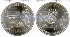 Словакия 10 евро 2019 Растислав Стефаник