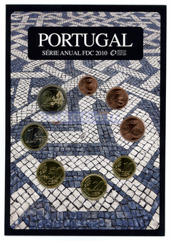 Португалия набор евро 2010 FDC (8 монет)