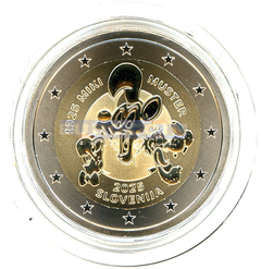 Словения 2 евро 2025 Мики Мустер PROOF