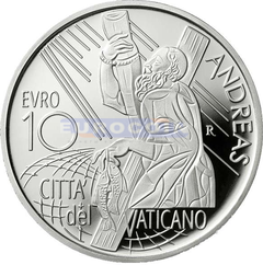 Ватикан 10 Евро 2022 Святой Андрей