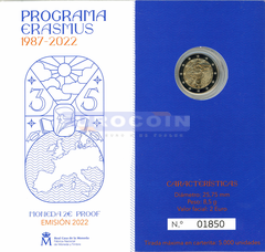Испания 2 евро 2022, 35 лет программе ERASMUS PROOF