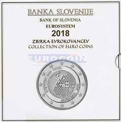 Словения набор евро 2018 PROOF (10 монет)