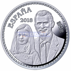 Испания 10 евро 2018 Принцесса