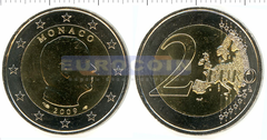 Монако 2 евро 2009 Альберт II