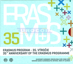 Словакия Набор Евро 2022, 35 лет Программе ERASMUS BU (9 монет)
