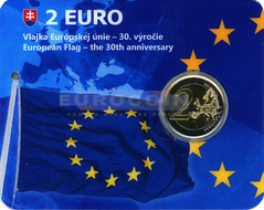 Словакия 2 евро 2015, 30 лет флагу BU