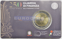 Италия 2 евро 2024 Финансовая гвардия BU