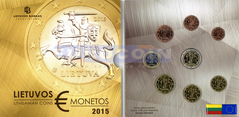 Литва набор евро 2015 BU (8 монет)