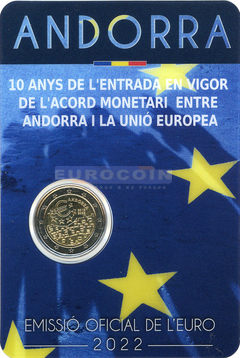 Андорра 2 евро 2022 Андорра и Евросоюз BU