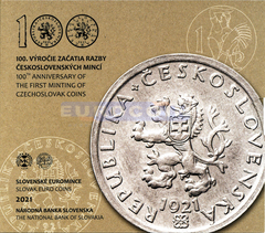 Словакия Набор Евро 2021 Чехословацкие монеты BU (8 монет)