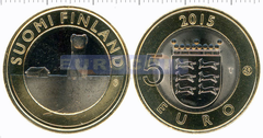 Финляндия 5 евро 2015 Остроботния IX