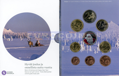 Финляндия набор евро 2014 BU Веселого Рождества (8 монет)
